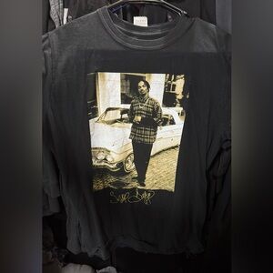 Snoop Dogg Black Short Sleeve Tee with Graphic Design